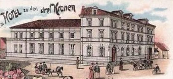 Hotel Drei Kronen przy dzisiejszej ul.Rybackiej.jpg